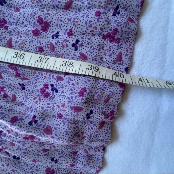 Vintage, floral, pleated, long sleeve dress, retro, feminine - Picture 9 of 9